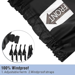 Black Trailerable Boat Cover Folded Neatly Inside Its Matching Carry Bag