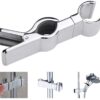 Universal Adjustable Zinc Alloy Shower Head Holder Slider in chrome