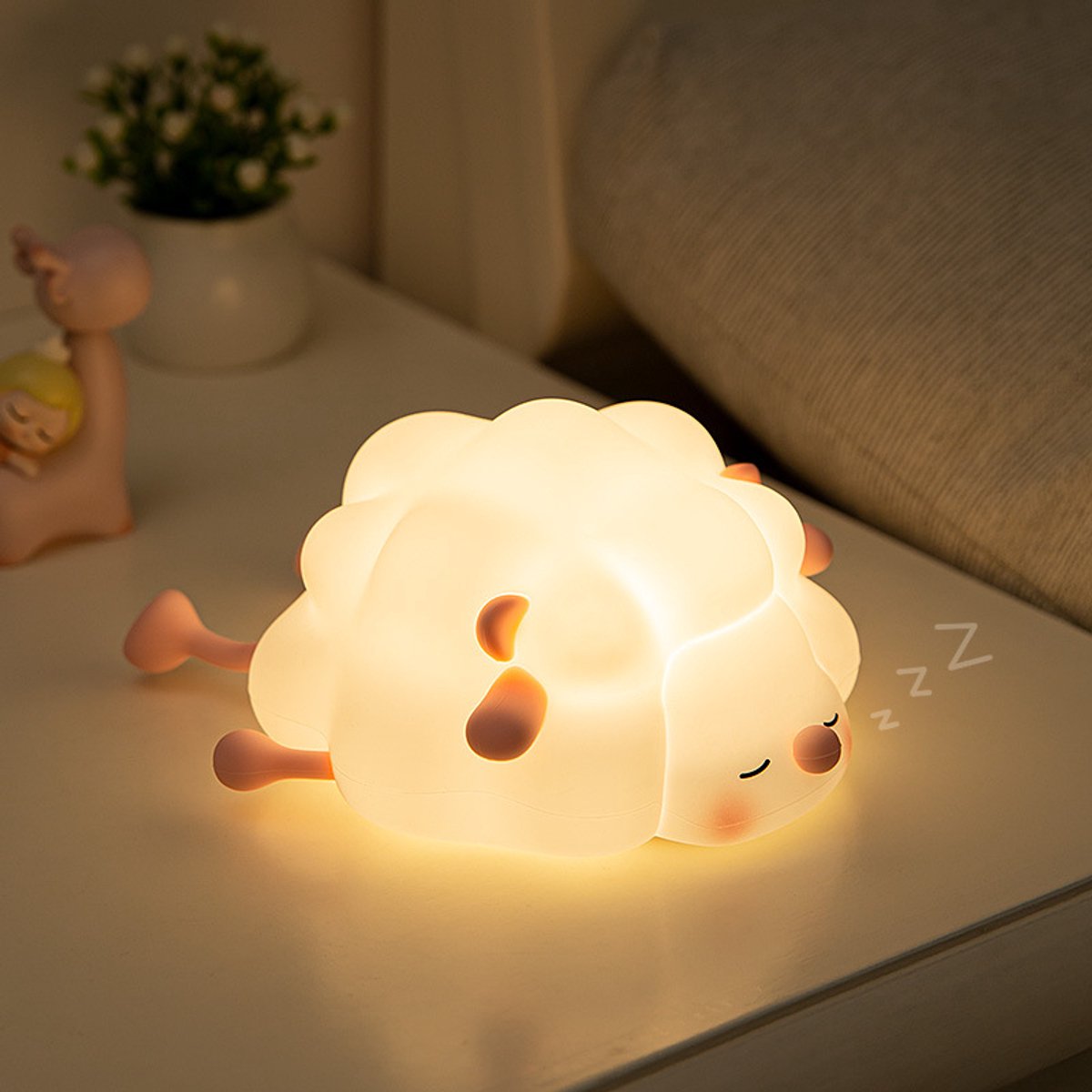 Sheep Night Light For Children With Timer &Amp; Dimmer – Sumo Deals Sheep Night Light For Children With Soft Silicone Led Design