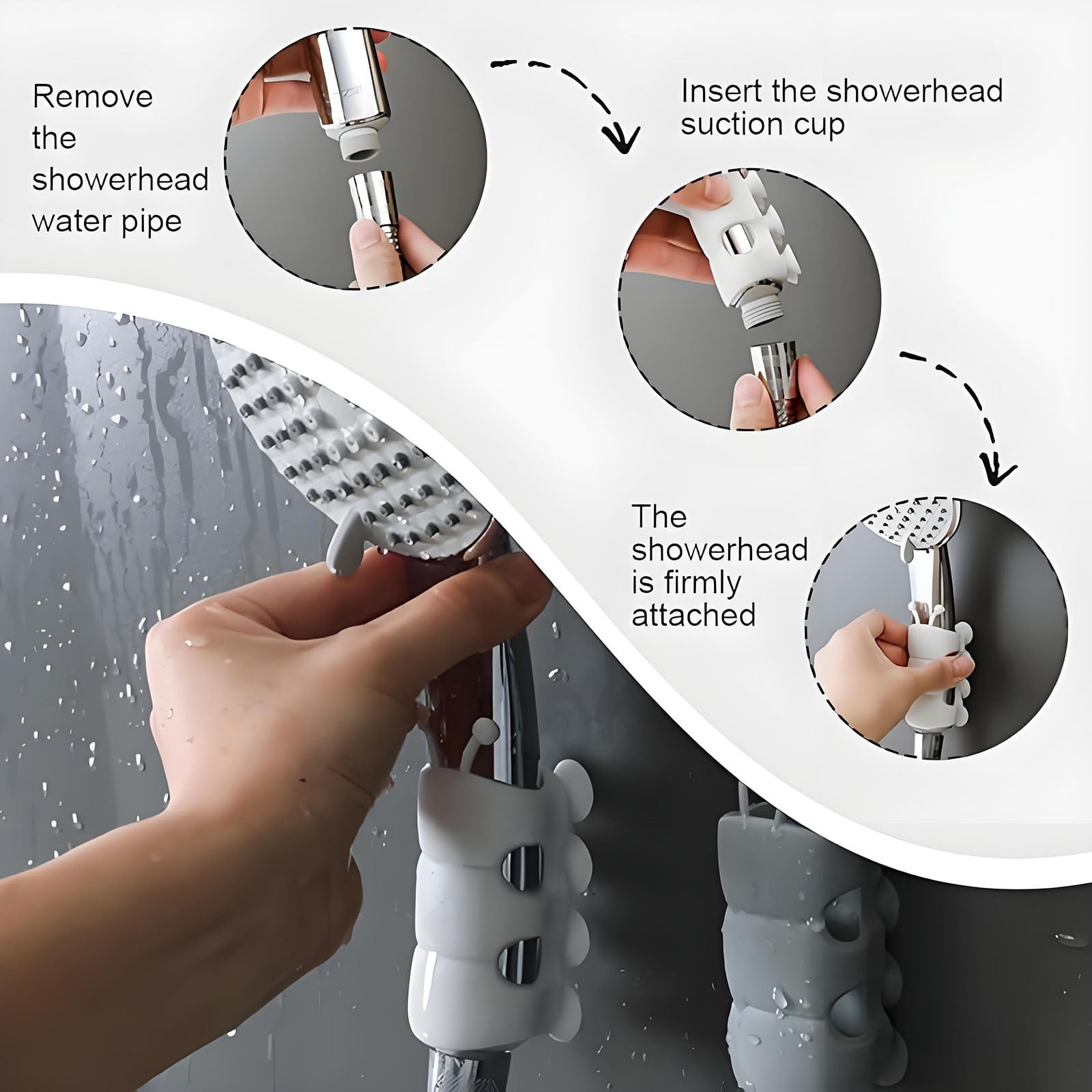 Silicone Shower Head Holder Suction Cup 2 Pack – Sumo Deals Silicone Shower Head Holder Suction Cup 2 Pack - Image 4