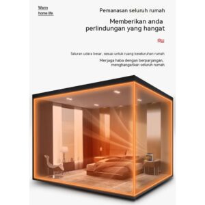 Wall Mounted Ptc Space Heater 800W Silent Grey Product Image Sumo Deals