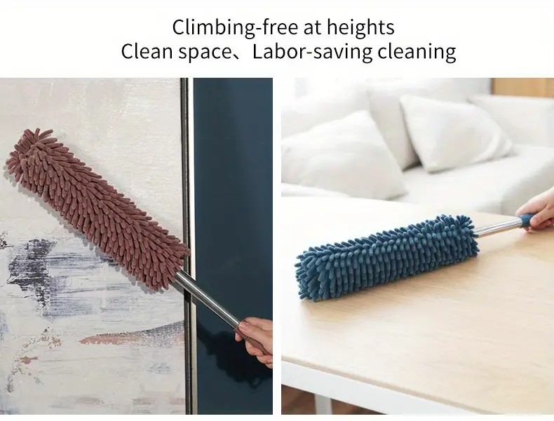 Microfiber Extendable Static Duster In Navy Blue – Sumo Deals (Navy Blue)Household Cleaning Duster / Static Duster / Dust Sweeper / Telescopic &Amp; Non-Shedding / Washable &Amp; Bendable / High-Reach Cleaning Tool / Cleaning Tools &Amp; Supplies