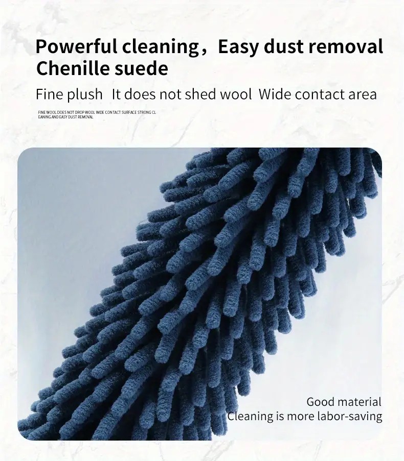 Microfiber Extendable Static Duster In Navy Blue – Sumo Deals (Navy Blue)Household Cleaning Duster / Static Duster / Dust Sweeper / Telescopic &Amp; Non-Shedding / Washable &Amp; Bendable / High-Reach Cleaning Tool / Cleaning Tools &Amp; Supplies
