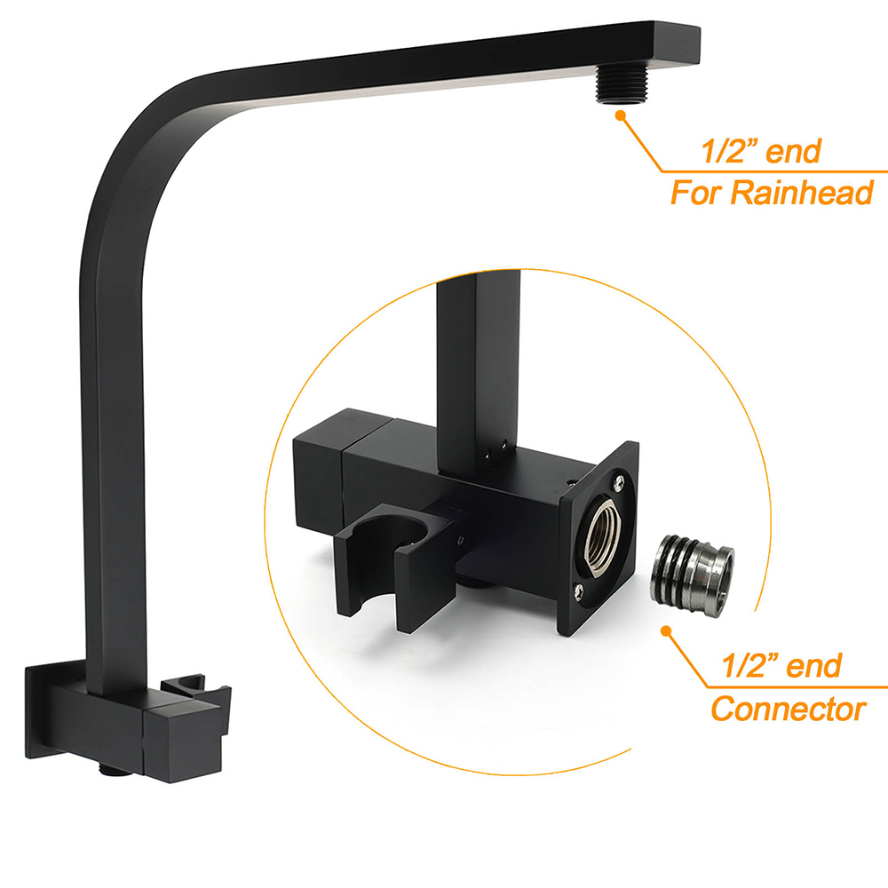 Matt Black Dual Rainfall Shower Set With Handheld – Sumo Deals Matt Black Dual Rainfall Shower Set With Handheld - Image 4