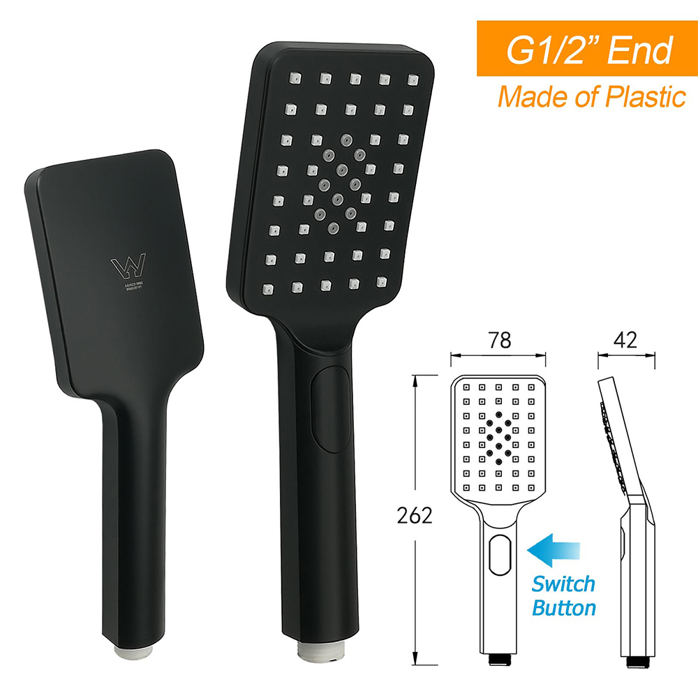 Matt Black Dual Rainfall Shower Set With Handheld – Sumo Deals Matt Black Dual Rainfall Shower Set With Handheld - Image 8