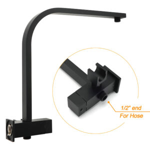 Matt Black 2In1 Shower Combo With Twin Taps Product Image Sumo Deals