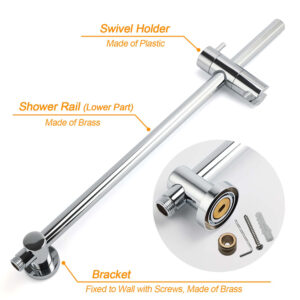Chrome 10 Inch Round Shower Rail Set With Wall Mixer – Sumo Deals Chrome 10 Inch Round Shower Rail Set With Wall Mixer Product Image Sumo Deals