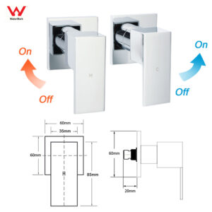 Chrome Twin Square Shower Set With Taps - 12 Inch – Sumo Deals Chrome Twin Square Shower Set With Taps - 12 Inch Product Image Sumo Deals