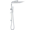 Wels Dual Square Shower Set - 16 Inch Chrome – Sumo Deals Complete Wels Dual Square Shower Set With 16 Inch Overhead Plate And Handheld Wand