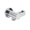 Chrome plated brass shower wall elbow with swivel bracket holder