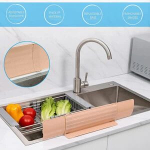 Close Up Of Suction Cup And Adhesive Sticker Mounts On Sink Splash Guard Base