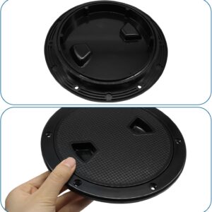 Separate Cover And Base Frame Of A Watertight Abs Boat Inspection Hatch Showing The O-Ring