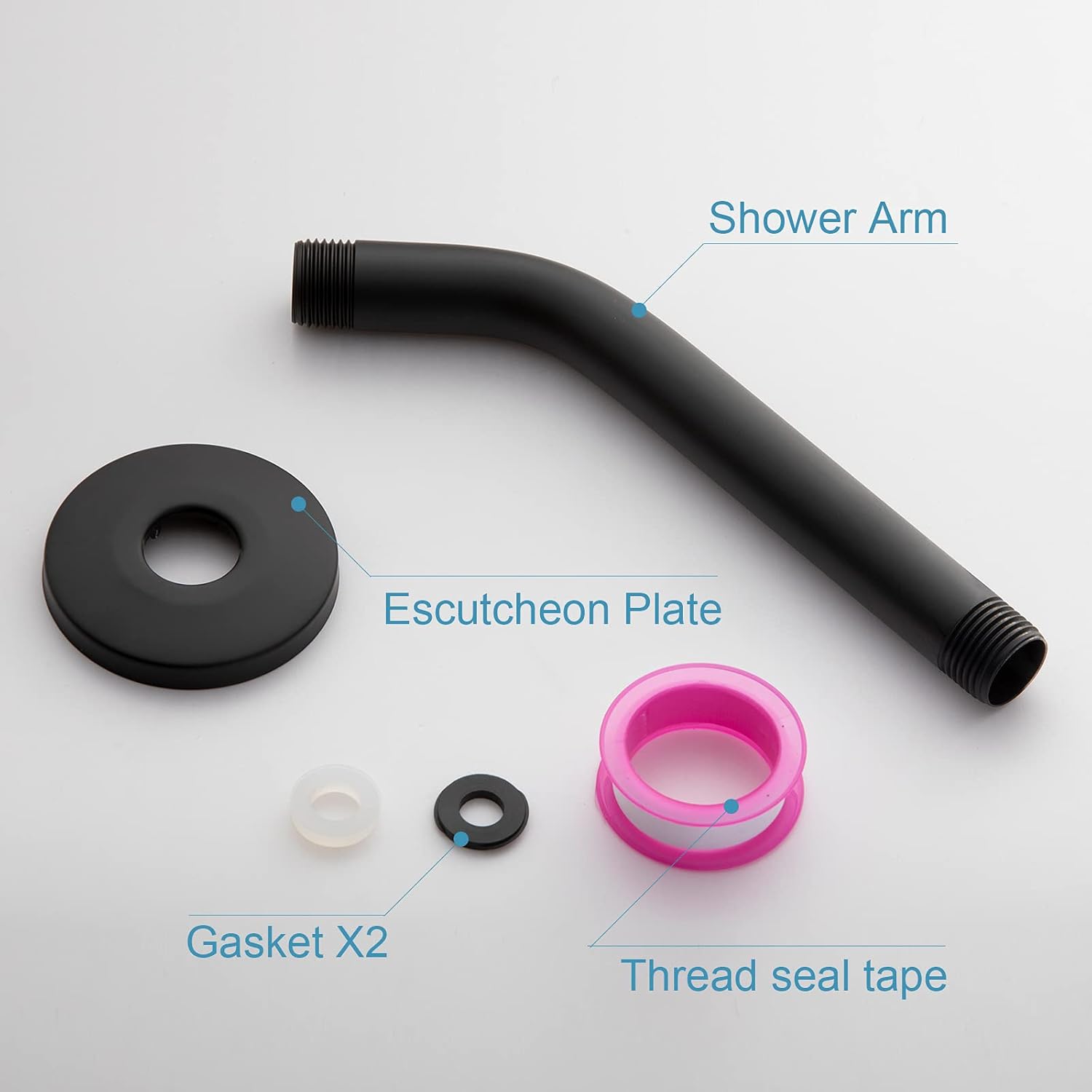 Matte Black Wall Mount Shower Arm 6 Inch – Sumo Deals Matte Black Wall Mount Shower Arm 6 Inch - Image 6