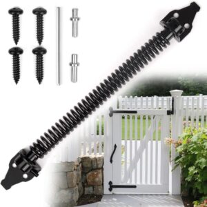 14 inch adjustable automatic gate closing spring latch kit with screws and pins