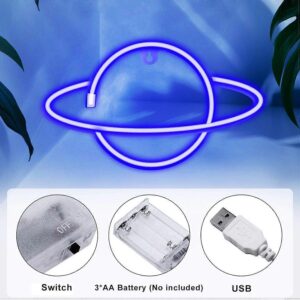 Planet Neon Sign