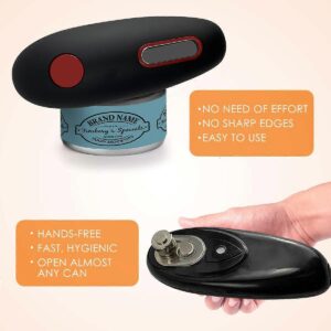 Metal Tin Lid Removed Cleanly By An Electric Smooth Edge Can Opener