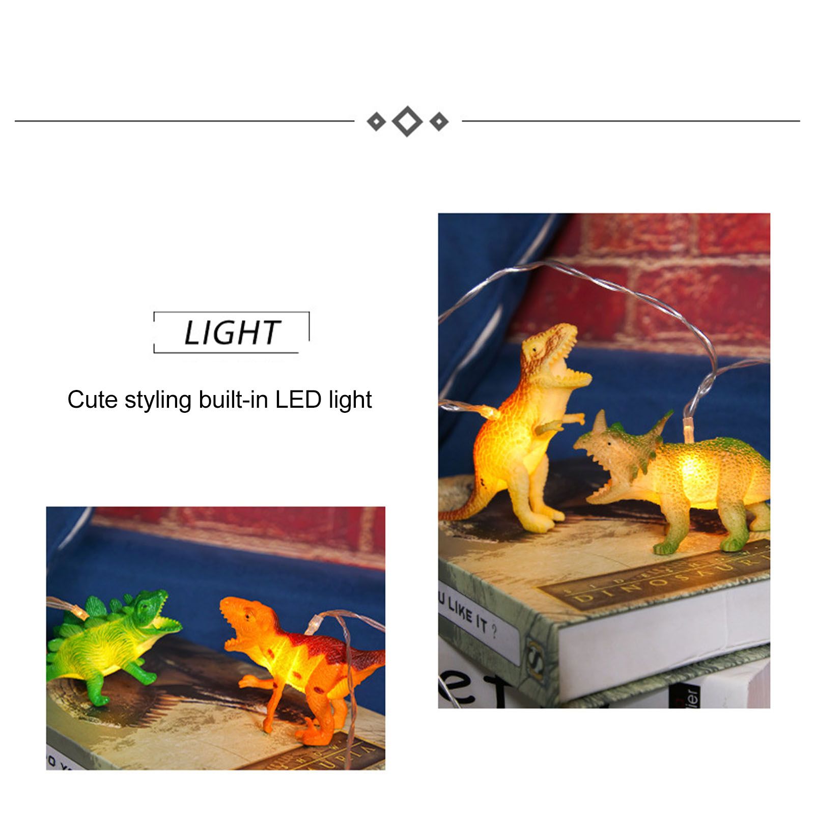 Dinosaur String Lamp 2M 10 Led Warm White Fairy Lights – Sumo Deals Dinosaur String Lamp 2M 10 Led Warm White Fairy Lights - Image 12