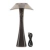 Led Table Lamp Usb Rechargeable Touch Lamp Grey – Sumo Deals Led Table Lamp With Smoky Grey Finish On A Bedside Table