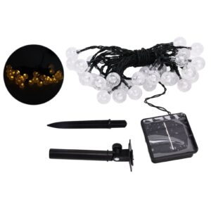 21ft Solar String Lights 30 LED warm outdoor garden decoration