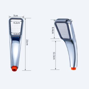300 Hole High Pressure Rectangular Handheld Shower Head – Sumo Deals Flexible 1.5 Meter Water Pipe Connecting To High Pressure Handheld Shower Head Base
