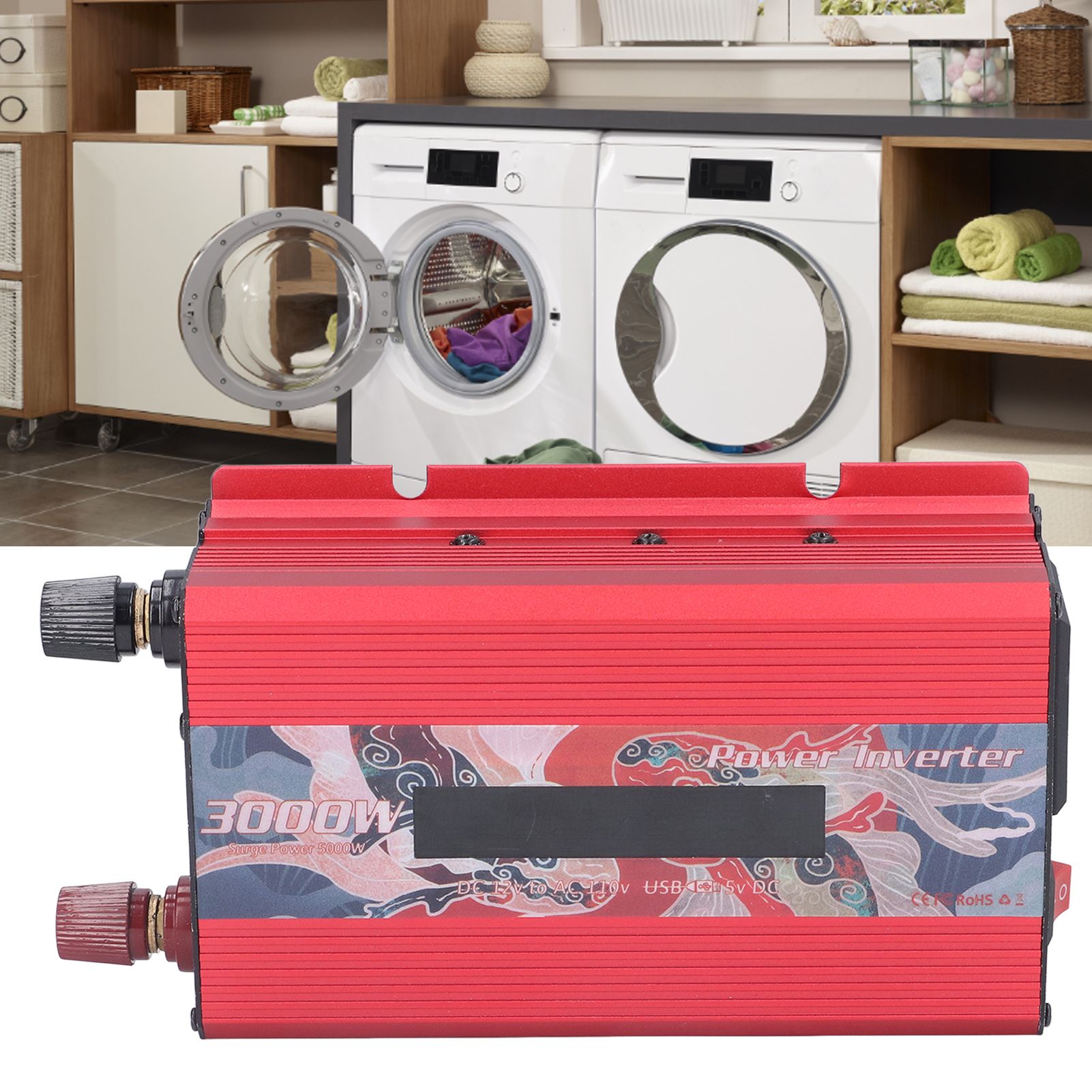 Pure Sine Wave Inverter 12V To 110V | Power Converter – Sumo Deals Pure Sine Wave Inverter
