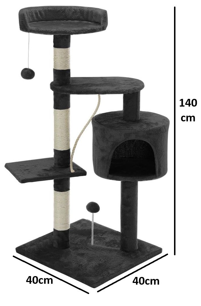 140Cm Cat Tree For Indoor Cats | Plush Perch &Amp; Condo – Sumo Deals 140Cm Cat Tree