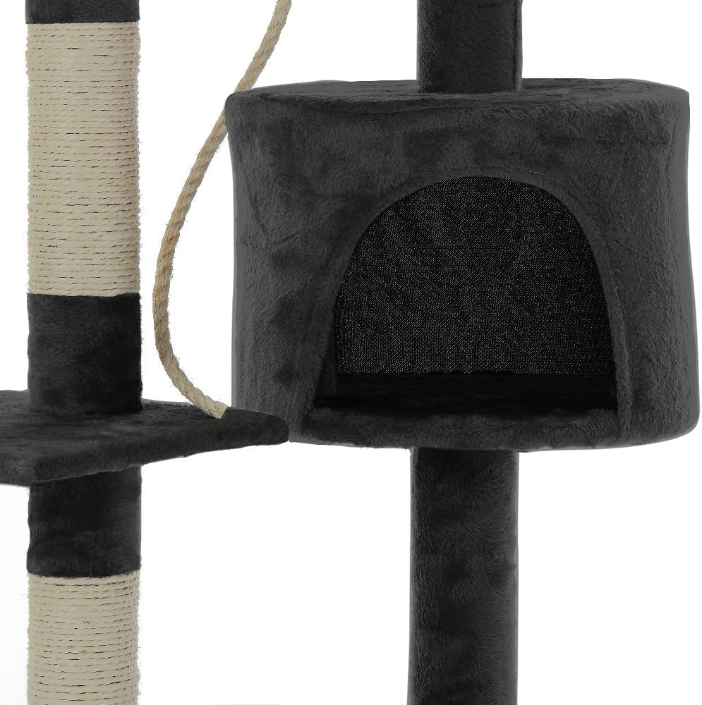 140Cm Cat Tree For Indoor Cats | Plush Perch &Amp; Condo – Sumo Deals 140Cm Cat Tree