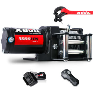 X-BULL 3000lbs Electric Winch Wireless 12V with steel cable and fairlead