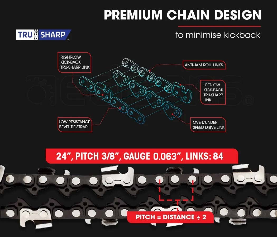 Baumr-Ag 24&Quot; Petrol Chainsaw | E-Start Commercial Saw – Sumo Deals Petrol Chainsaw 24&Quot;