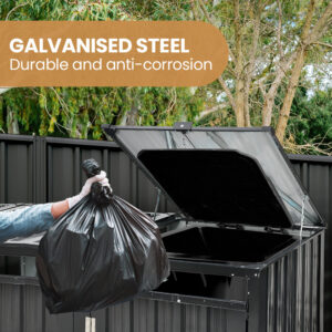 Plantcraft Triple Wheelie Bin Storage Shed – Sumo Deals Triple Bin Storage Shed