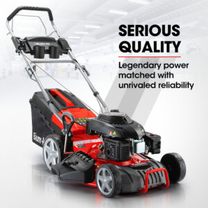 Baumr-Ag 220Cc Self-Propelled Petrol Lawn Mower 18&Quot; – Sumo Deals Petrol Lawn Mower