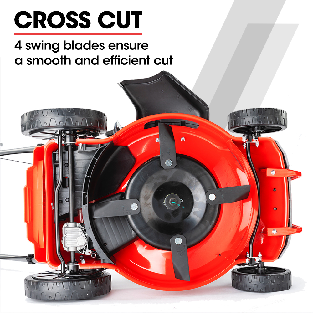Baumr-Ag 220Cc Self-Propelled Petrol Lawn Mower 18&Quot; – Sumo Deals Petrol Lawn Mower