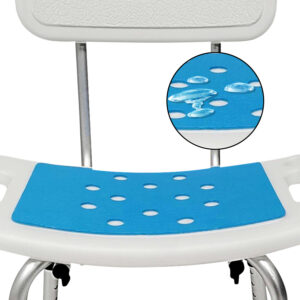 Orthonica Aluminium Adjustable Shower Chair With Head Holder – Sumo Deals Easy Tool-Free Assembly Shower Bench For Elderly Care
