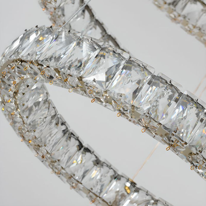 Modern Gold Crystal Chandelier 3-Tier Pendant – Sumo Deals Modern Gold Crystal Chandelier 3-Tier Pendant - Image 5