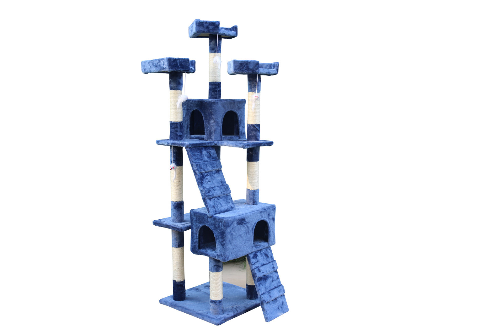 Yes4Pets 170Cm Cat Scratching Tree House Tower - Blue – Sumo Deals Cat Scratching Tree