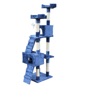 Yes4Pets 170Cm Cat Scratching Tree House Tower - Blue – Sumo Deals Cat Scratching Tree
