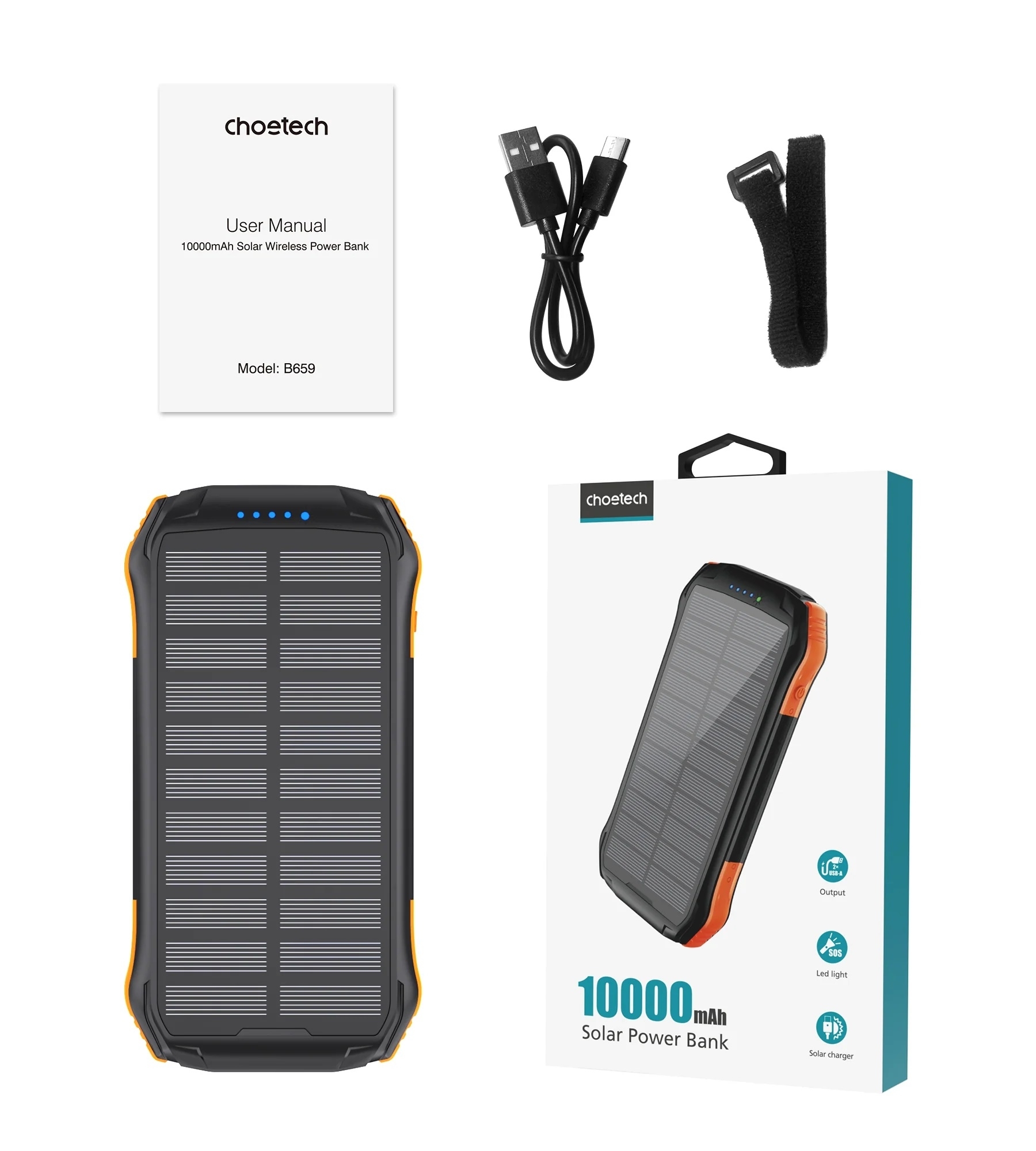 Choetech 20000Mah Solar Power Bank – Sumo Deals Solar Power Bank