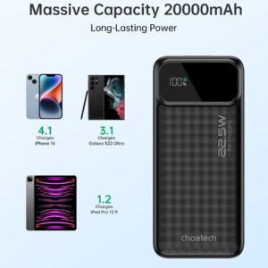 Choetech 20000Mah Power Bank Pd22.5W Digital Display – Sumo Deals 20000Mah Power Bank