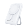 Choetech 10000Mah Magnetic Wireless Power Bank White Showing The Smart Led Digital Display.