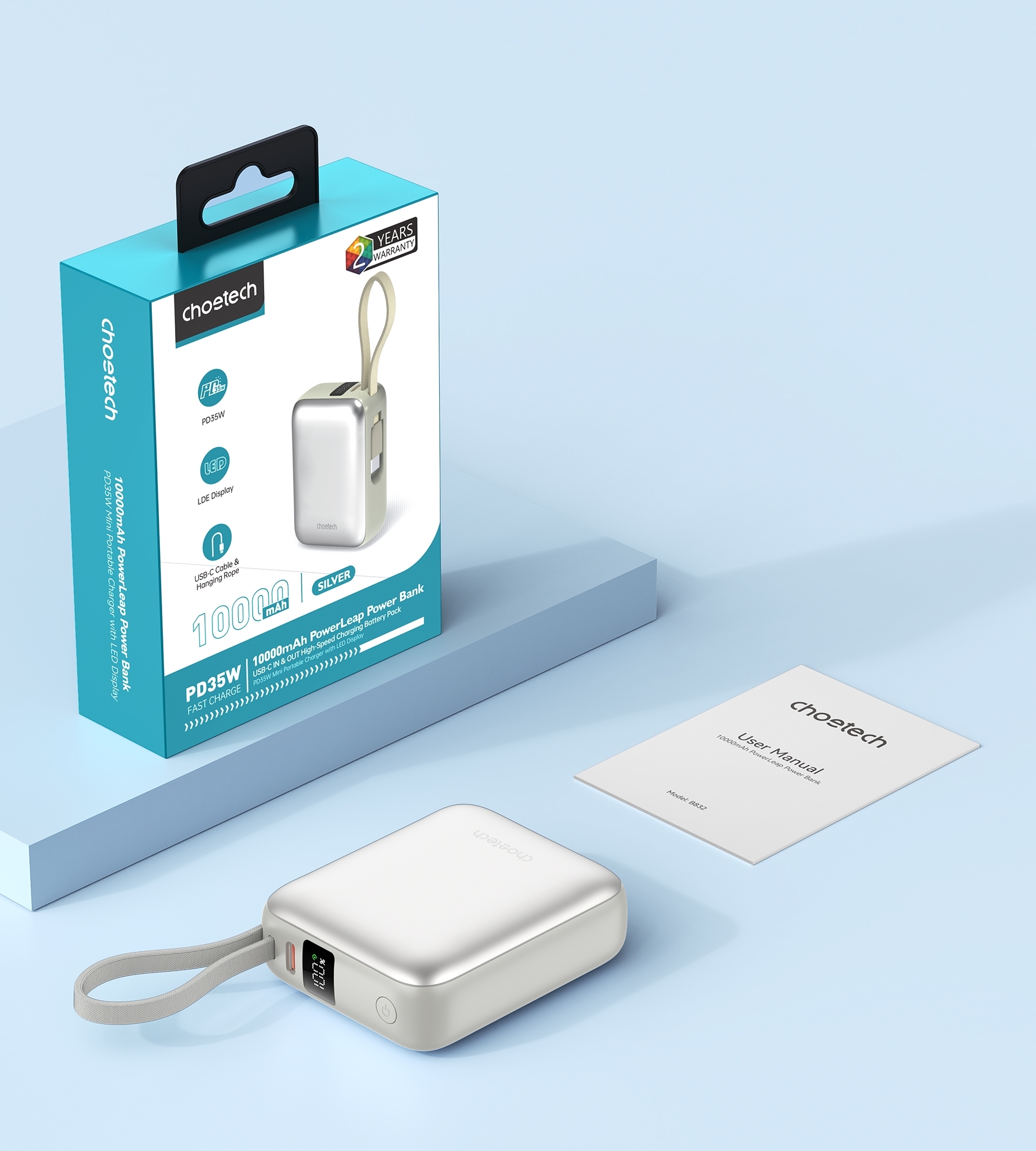 Choetech 10000Mah 35W Powerleap Power Bank Silver – Sumo Deals Choetech 10000Mah 35W Powerleap Power Bank Silver - Image 6