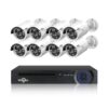 Hiseeu 8 Channel 4Mp Poe Security Camera System Nvr Box And 8 Bullet Cameras