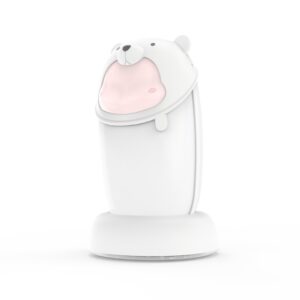 KIVEE 8000mAh Power Bank and Hand Warmer in white resting in a hand