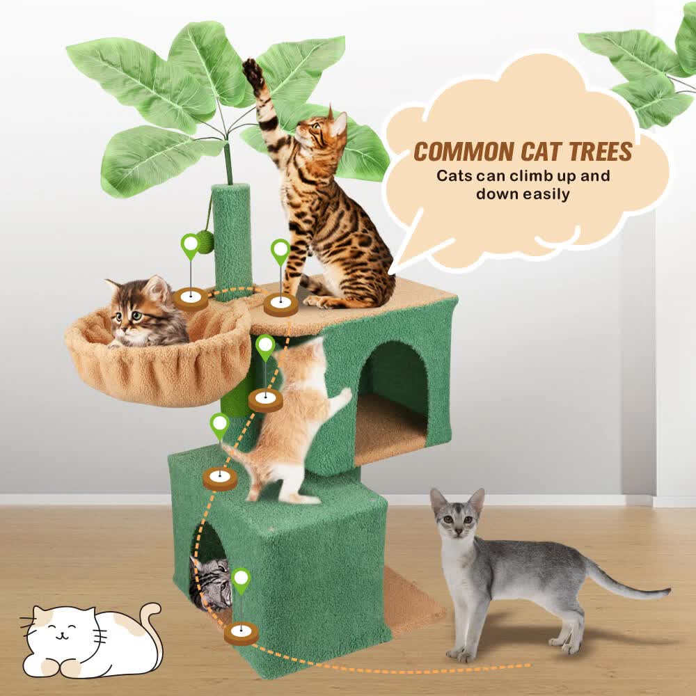 Vaka 1.1M Palm Tree Cat Scratching Post With Condos – Sumo Deals Palm Tree Cat Scratching Post