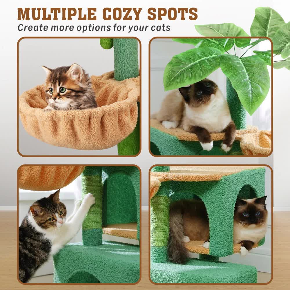 Vaka 1.1M Palm Tree Cat Scratching Post With Condos – Sumo Deals Palm Tree Cat Scratching Post