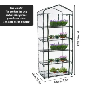 5 Tier Pvc Greenhouse Cover For Garden Plants – Sumo Deals Pvc Greenhouse Cover
