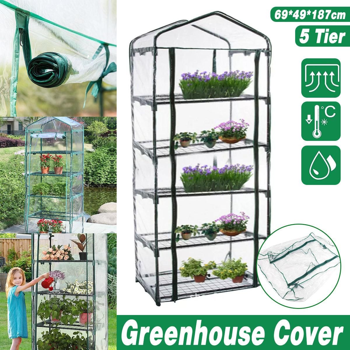5 Tier Pvc Greenhouse Cover For Garden Plants – Sumo Deals Pvc Greenhouse Cover
