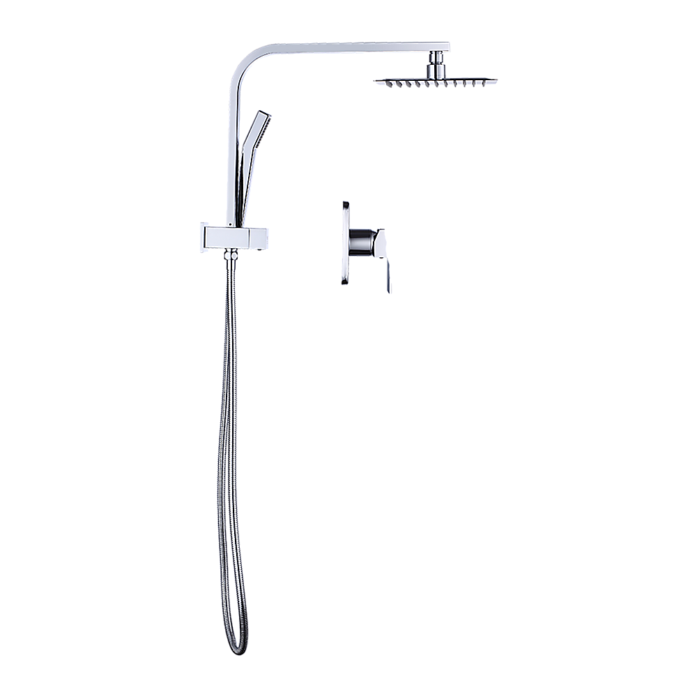 Della Francesca Chrome Square High Pressure Shower Rail Set – Sumo Deals Della Francesca Chrome Square High Pressure Shower Rail Set - Image 7