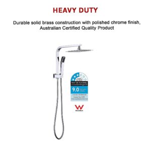 Della Francesca Chrome Square Compact Shower Rail Set – Sumo Deals Della Francesca Chrome Square Compact Shower Rail Set Product Image Sumo Deals