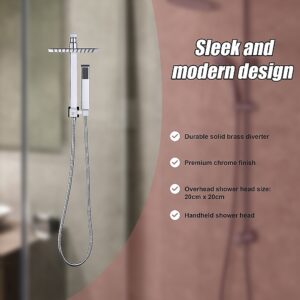 Della Francesca Chrome Square Compact Shower Rail Set – Sumo Deals Della Francesca Chrome Square Compact Shower Rail Set Product Image Sumo Deals