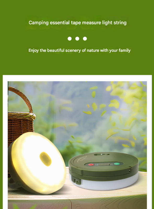 Rechargeable Led Camping Light 10M Retractable String – Sumo Deals Portable Usb Type-C Rechargeable Camping Lantern With Power Bank